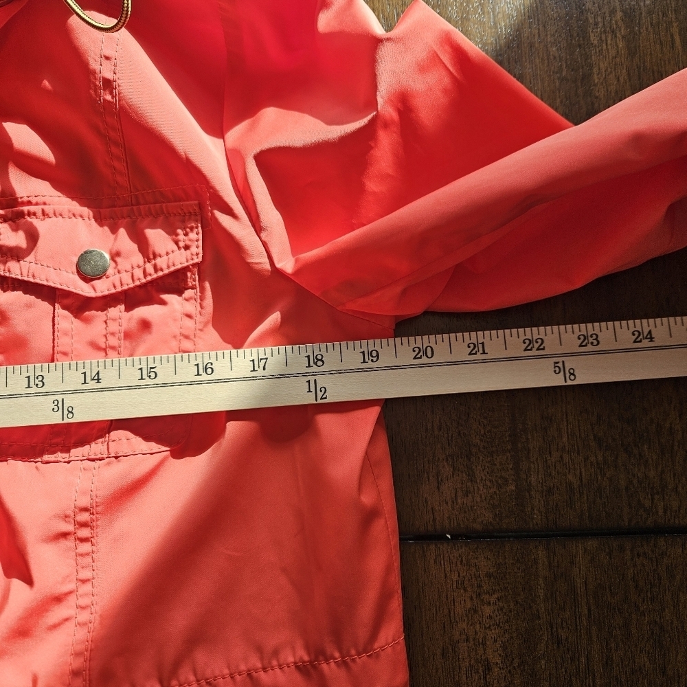 NWOT Talbots Petite Hooded Water Resistant Anorak Rain Jacket/Coat - Picture 14 of 16